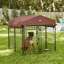 54'' H Panel Metal Yard Kennel With Door