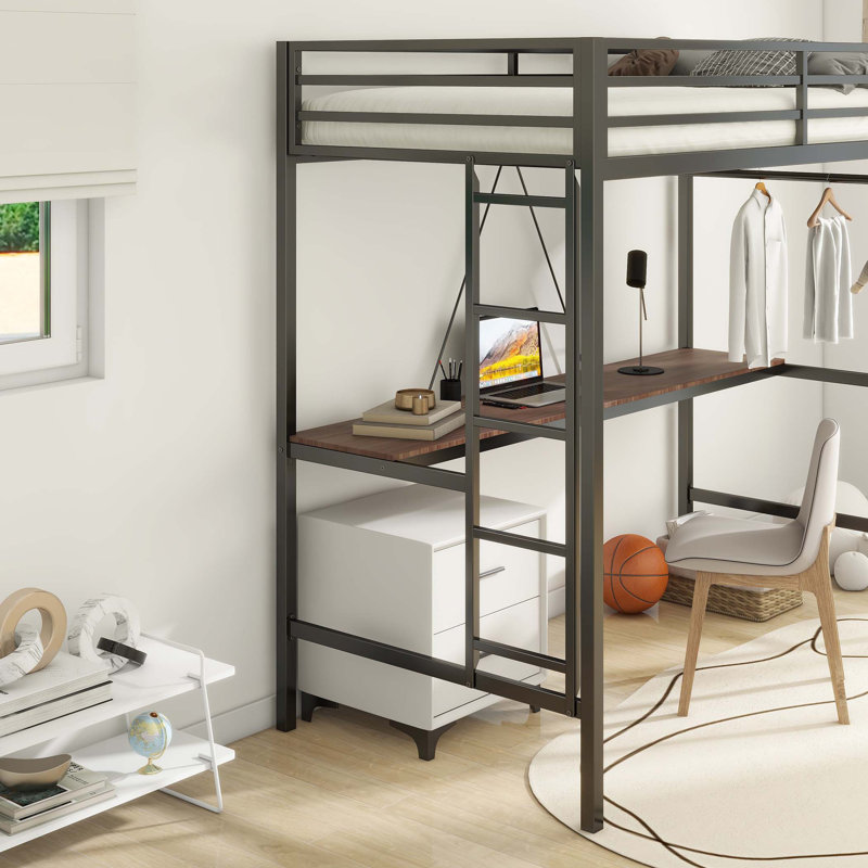 Cadre de lit moderne et fonctionnel avec tête de lit pour la chambre à coucher, idéal pour un sommeil confortable et de l'espace - Économisez dans les espaces résidentiels