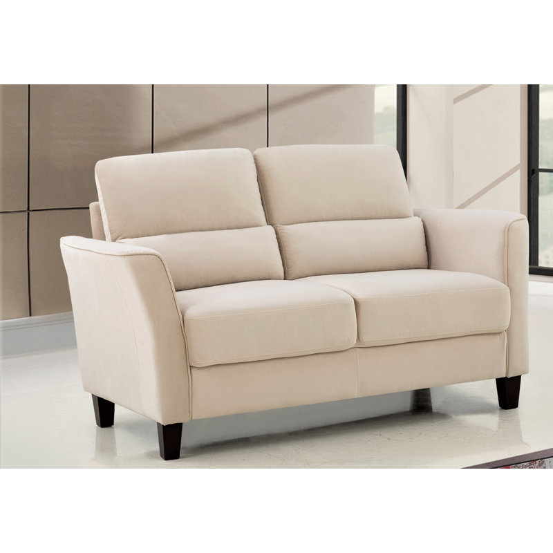 Causeuse Karstyn 57,88 po, Polyester ivoire