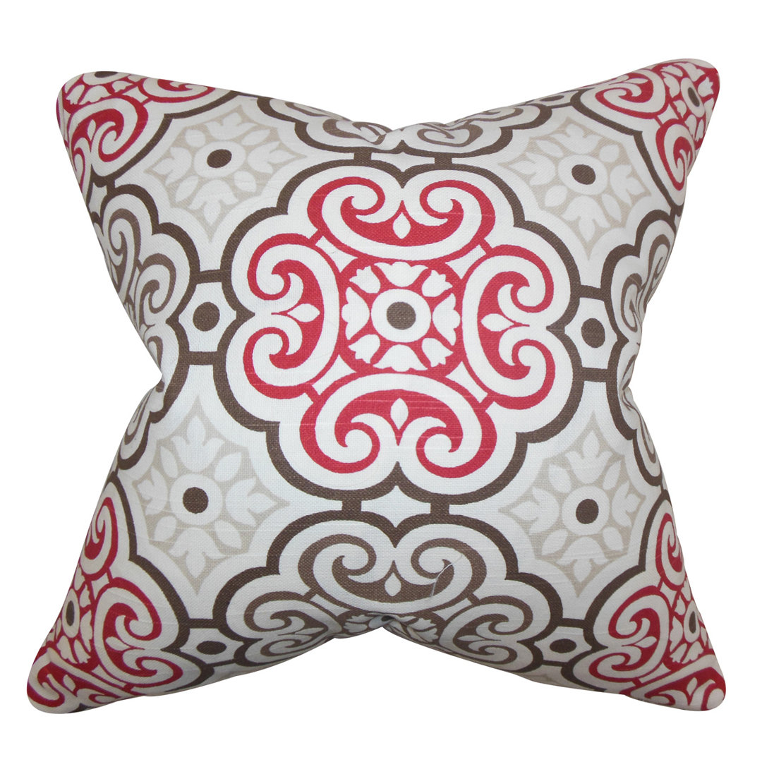 Nascha Geometric Cotton Throw Pillow The Pillow Collection 