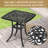 Patio Side Table Cast Aluminum End Table