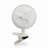 Optimus F-0702 7 Inch 2 Speed Portable Personal Energy Saving Clip-On Fan, White