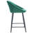 Hallatrow Upholstered Counter Stool with Metal Frame-394853219