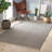 Bradshaw Zipper Black/Ivory Handwoven Cotton Rug-247557606