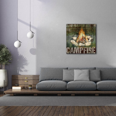 «Open Season Campfire» par Art Licensing Studio, art mural sur toile