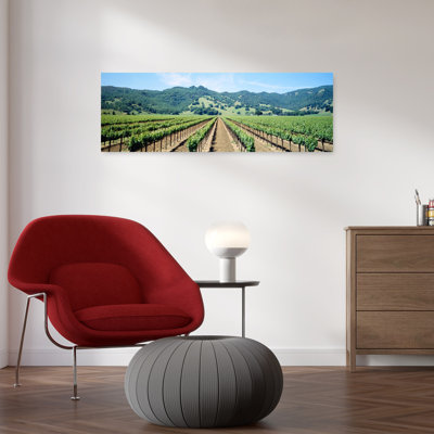 Napa Valley Vineyard Hopland, Ca, paysage abstrait contemporain, art mural printanier