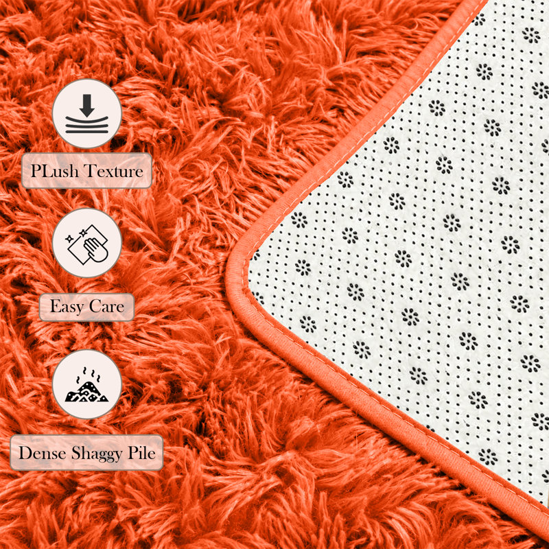 Adela Rectangle Shag Washable, Rectangle 50 x 80 cm
