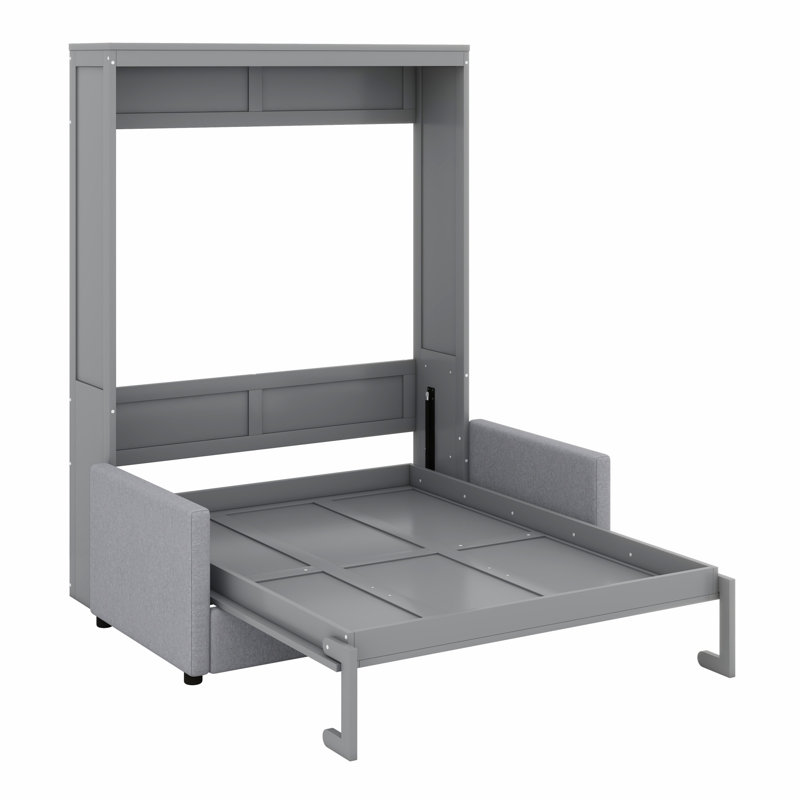 Lit escamotable élégant avec canapé, Gris