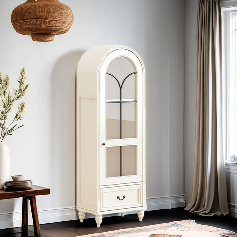 Arched Bookcase, (3 Shelves) 59.06"H x 19.69"W x 15.75" D