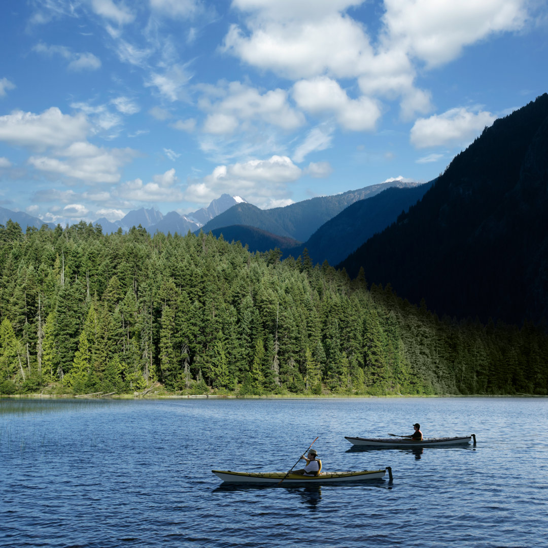 Leinwandbild Wilderness Kayaking von Sharply_done