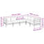 63.5cm Wide L-Shaped Patio Sofa with Cushions