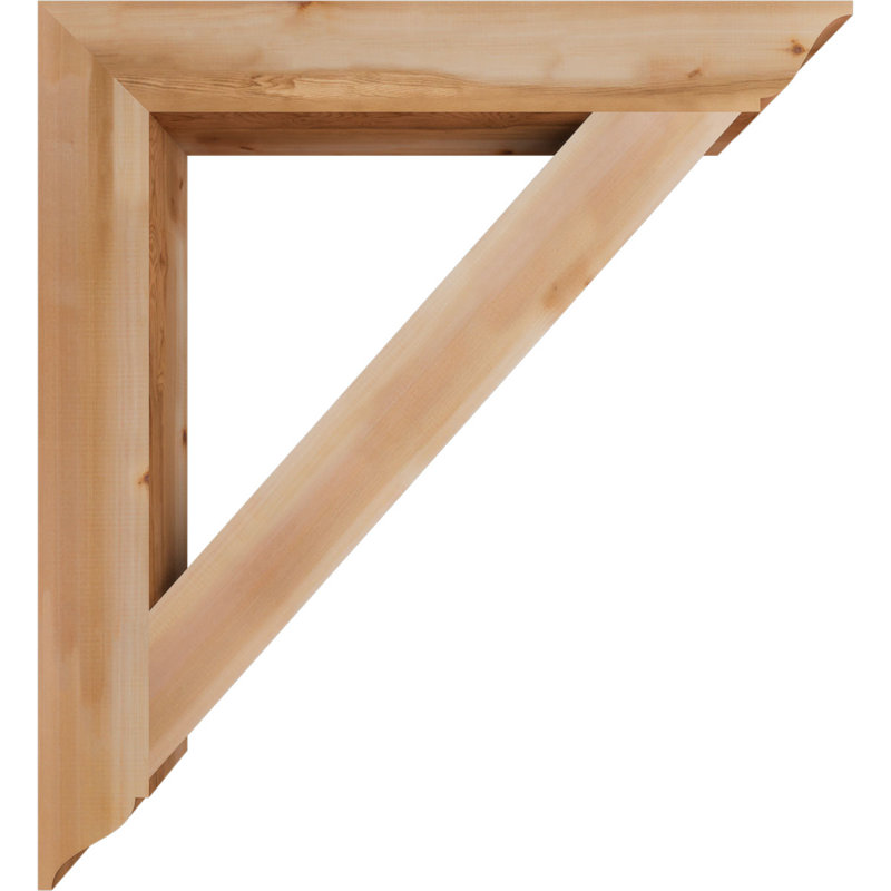 Support lisse, H 48 po x l 5,5 po x P 44 po, Cèdre rouge