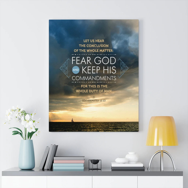 Fear God and Keep His Commandments Ecclesiaste, H 14 po x l 11 po x P 1,25 po