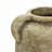 Rustic Brown with Green Bottom 9.8-Inch Tall Round Terracotta Vase w/ Handles