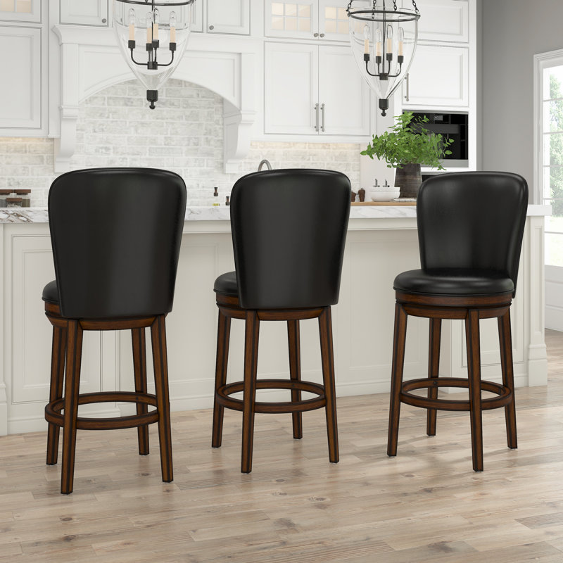 Atterbury Swivel Upholstered Counter Stool, Bar Stool (30" Seat Height)