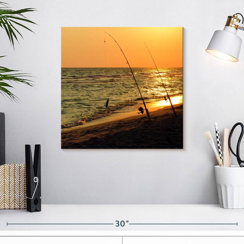 Senne American Sunset Fishing, H 16 po x l 16 po