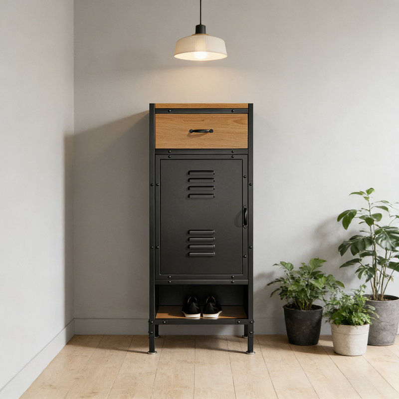 Rayborn, 42.52" H x 19.69" W x 12.99" D, Black