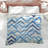 Blue Chevron Pattern Comforter-128548046