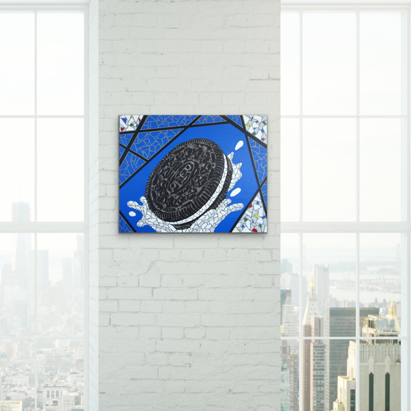 One-of-a-Kind Original Anginette, «America's Favorite Cookie», peinture sur toile