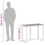 Folding Garden Table 90X51x75 Cm Poly Rattan-1585067372