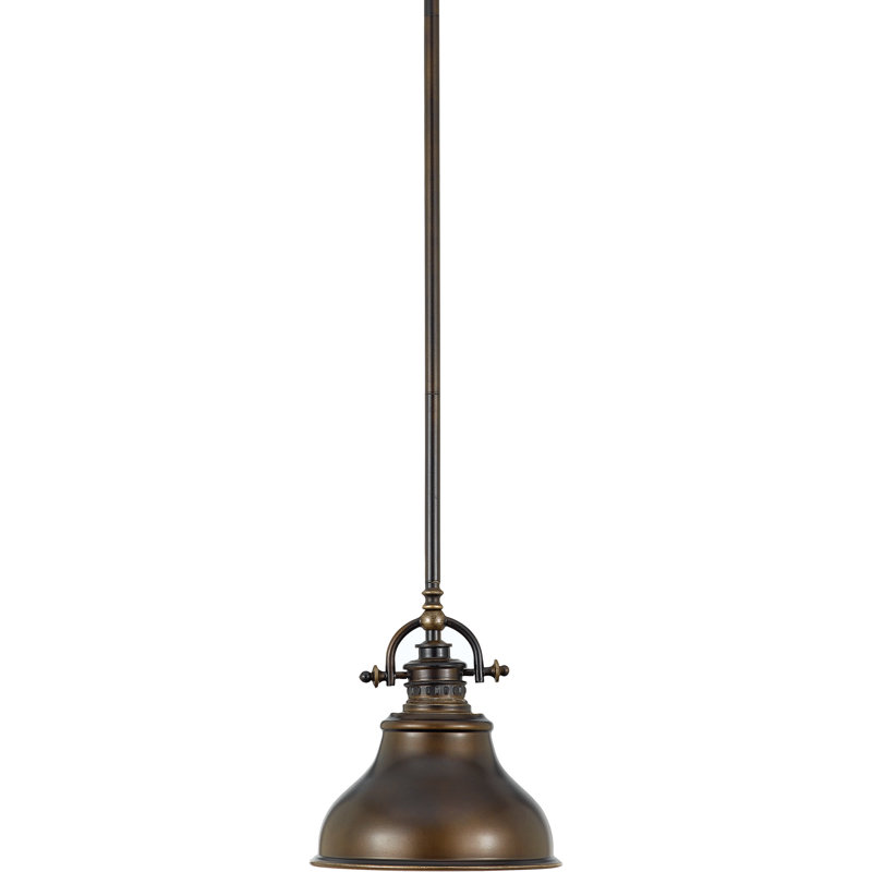 Rosalyn Cadmus - Light Single Dome Pendant, Palladian Bronze, 11.5" H x 13.5" W x 13.5" D