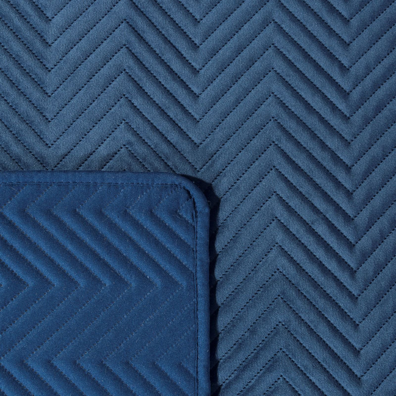 Gatik Polyester Solid Colour Bedspread, W220 x L240cm, Dark Grey