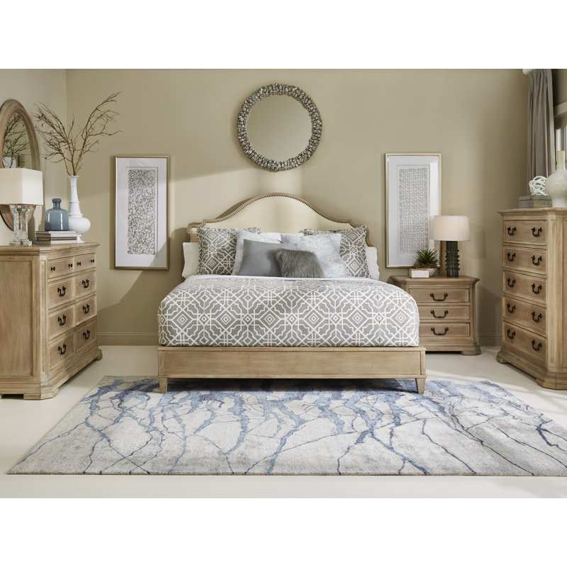 Summer Creek Upholstered Sleigh Bed, Queen
