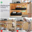 Paquet de 2, organisateurs d'armoire coulissants de 16,53 po de profondeur avec coussin de levage pour armoires encadrées, tiroirs coulissants extensibles améliorant 3 rails coulissants, adhésif à tablettes coulissantes, largeur réglable de 11,81 po -836941092