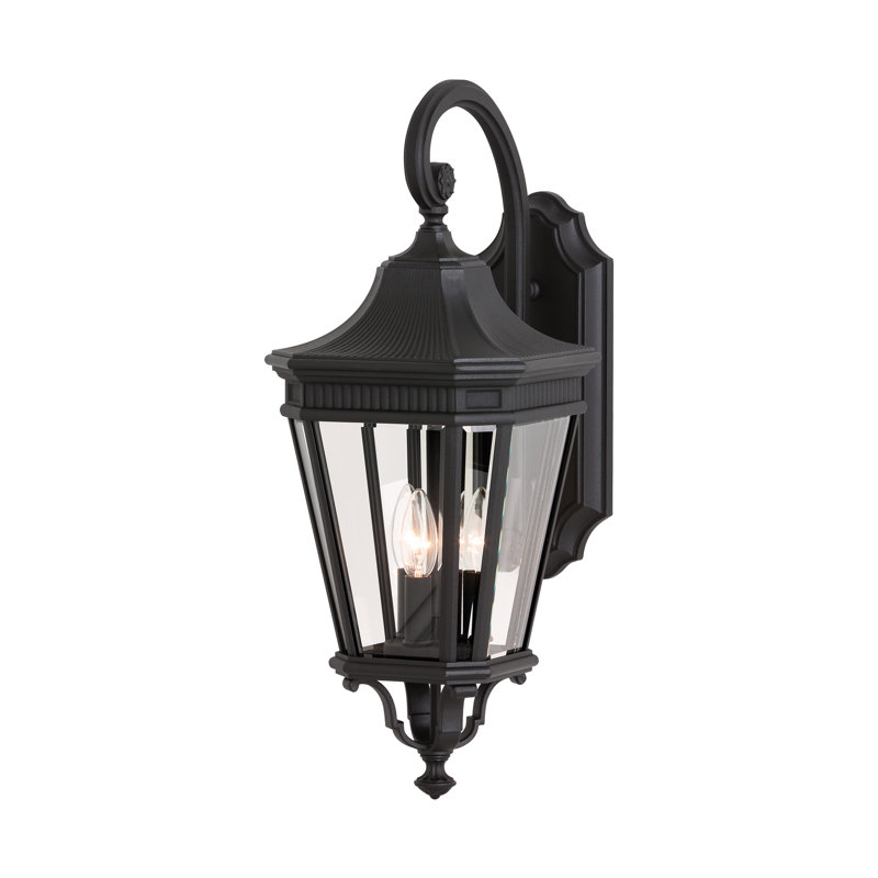 Cotswold Lane Medium Lantern from Generation Lighting , Black, Incandescent