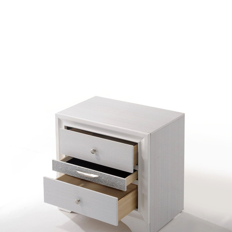 Table de chevet Naima, Blanc