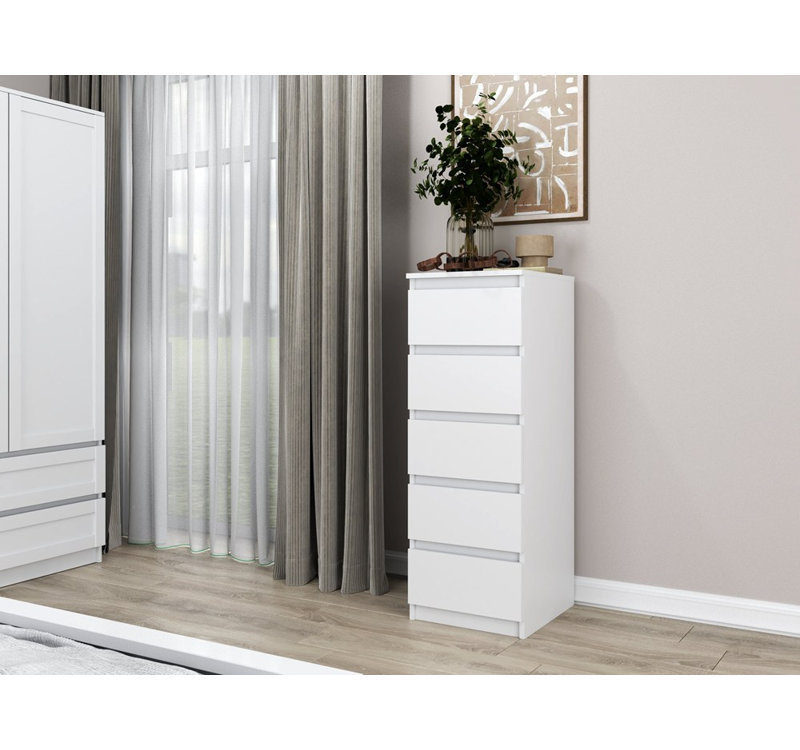 Shay 40 cm W Chest of 5 Drawers