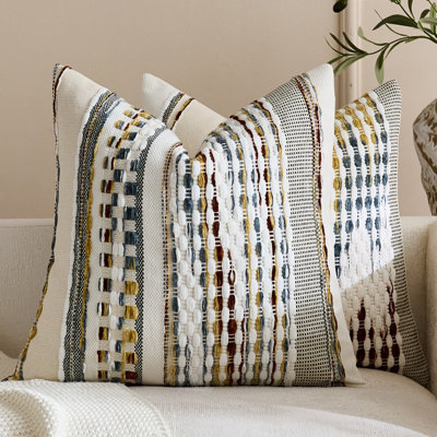 Housses de coussin décoratives Boho 18 x 18 pouces Boho