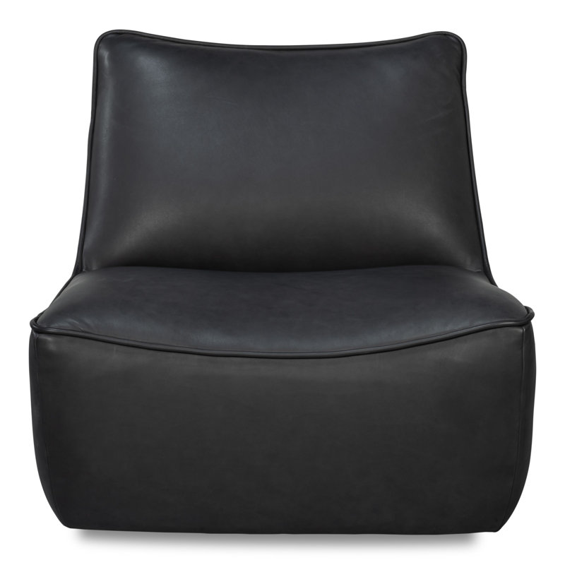 Kennett Swivel Armless Chair, Santoni Black