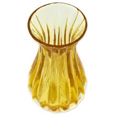 Vase de table en verre à motif de soleil Hober
