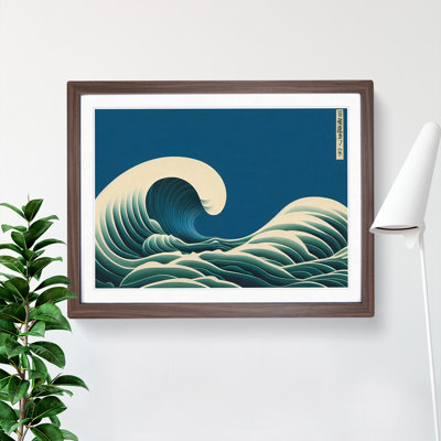 Abstract Japanese Wave Vol.3 - Framed Print