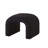 Black U-Shaped 3 Piece Teddy Ottoman Combo, Multi-Size Combined Bench Stool For Home Rest & Extra Guest Seats-1999113675