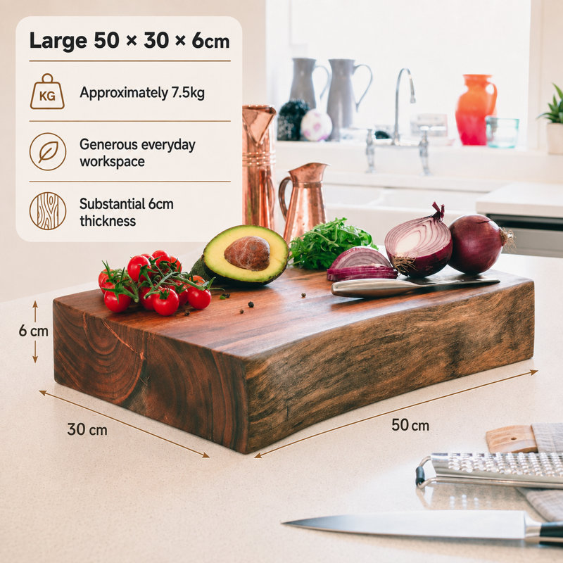 Eddyville Professional Chef Chopping Board, 50cm H x 30cm W