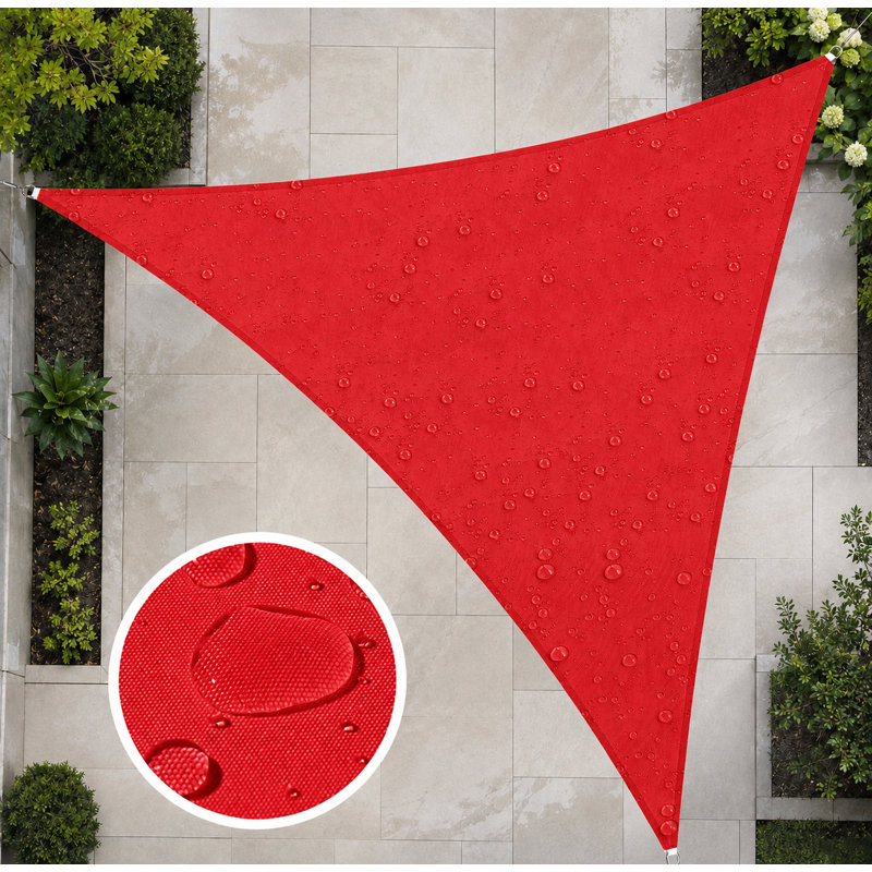 Toile d'ombrage triangulaire, 16 pi x 16 pi, Rouge