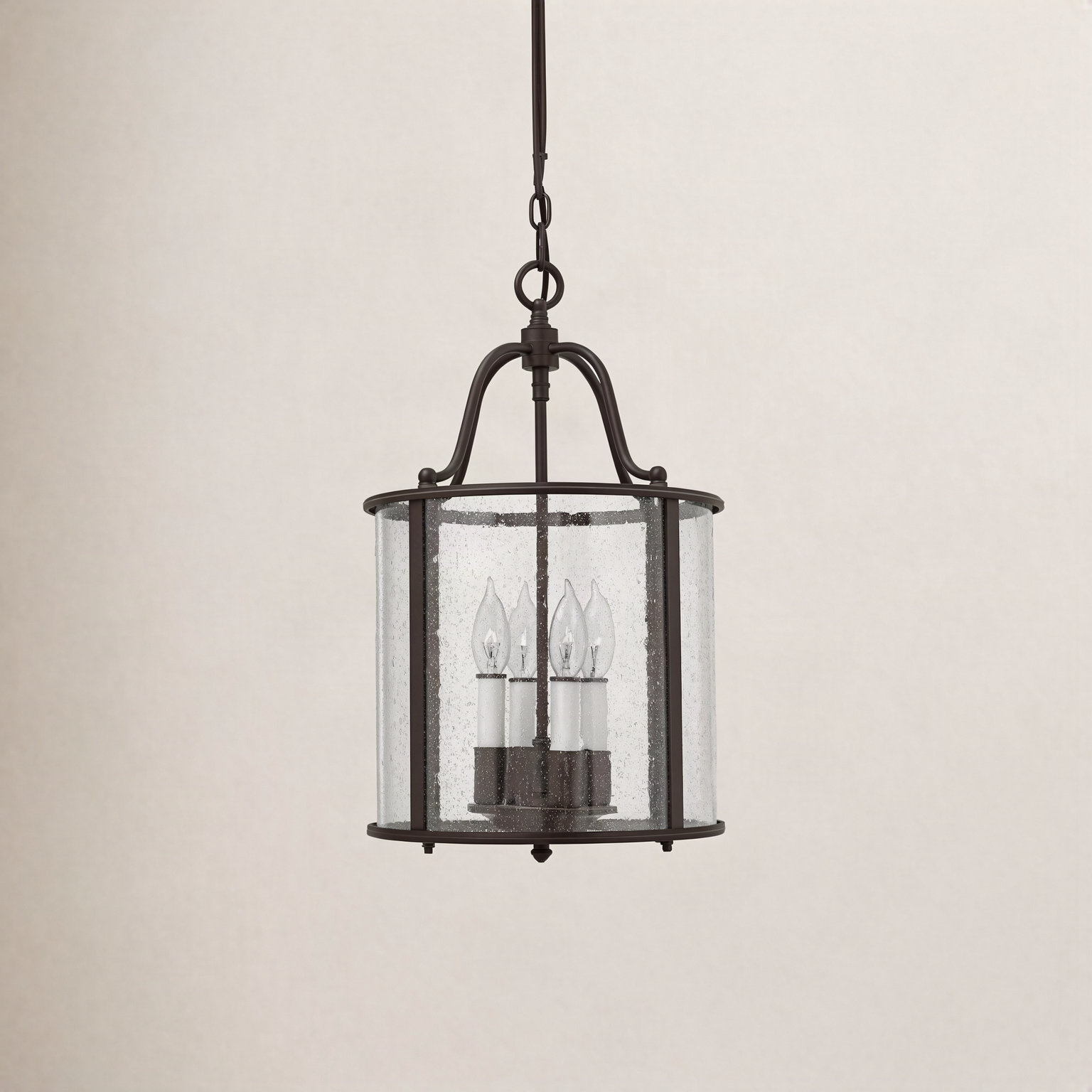 Tide 4 - Light Dimmable Lantern Chandelier, Olde Bronze