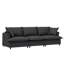 3 fauteuils 3 places et 2 fauteuils, canapé modulaire en chenille modulaire, mobilier de salon à 5 places pour différents espaces, pieds confortables de différents décors,