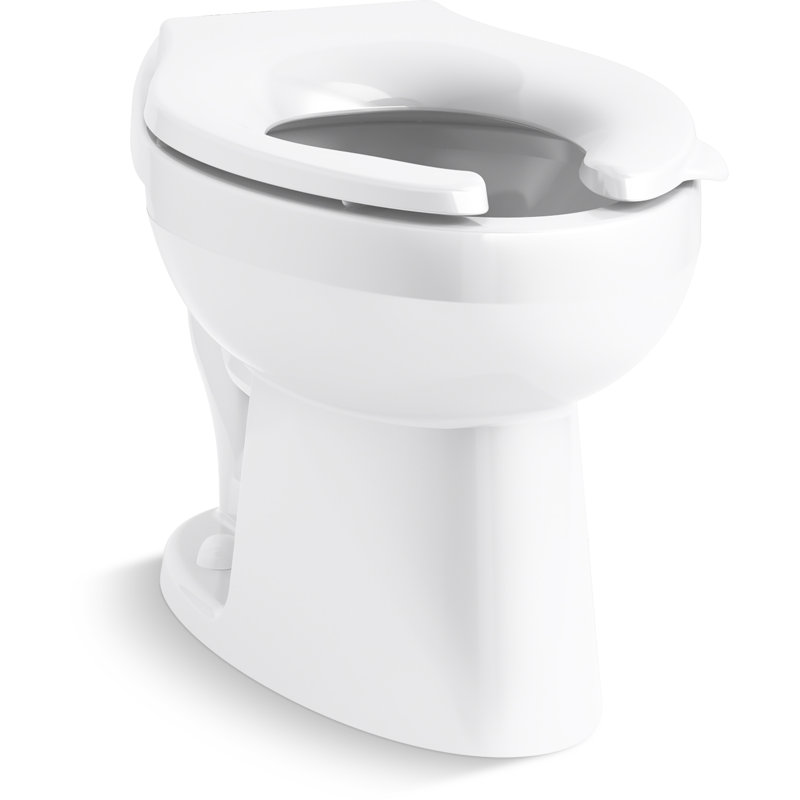 Wellcomme Ultra Rear Spud Antimicrobial Flushometer Bowl