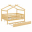 Lit en bois avec couchette