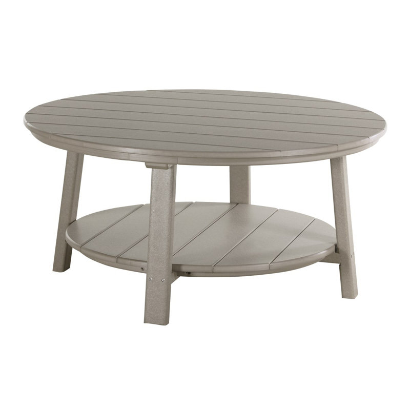 Houseknecht Round Outdoor Coffee Table , 43'' in. W 43'' in. D, Weatherwood