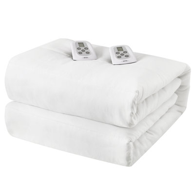 Queen Size Heated Mattress, Electric Bed Mattress Pad With 12-hour Timer & 10 Heat Settings, Full Bed Warmer With Dual Controller, Machine Washable, 60" X 80"