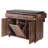 Drop-Leaf Rolling Kitchen Island with Storage & Wheels, Walnut Brown-1991456170