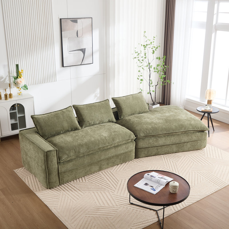 Canapé modulaire Boneless Modern Minimalist, Vert