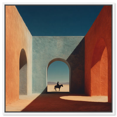 Cobalt Frontier Print by Oliver Gal