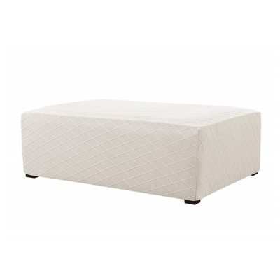 Box Cushion Ottoman Slipcover