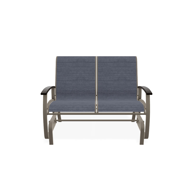 Belle Isle Outdoor Glider, Night, Kona P10, Textured Graphite