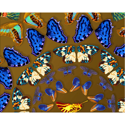 «Fly Me to the Moon» par Larry Laslo - Œuvre d'art mixte sur toile tendue